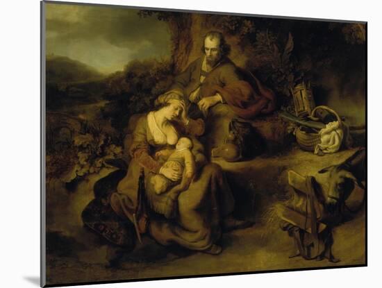 Resting on the Flight to Egypt, 1644-Ferdinand Bol-Mounted Giclee Print