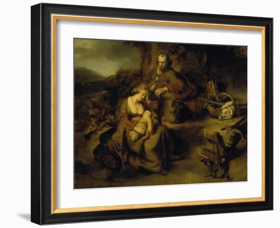 Resting on the Flight to Egypt, 1644-Ferdinand Bol-Framed Giclee Print