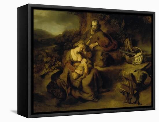 Resting on the Flight to Egypt, 1644-Ferdinand Bol-Framed Premier Image Canvas