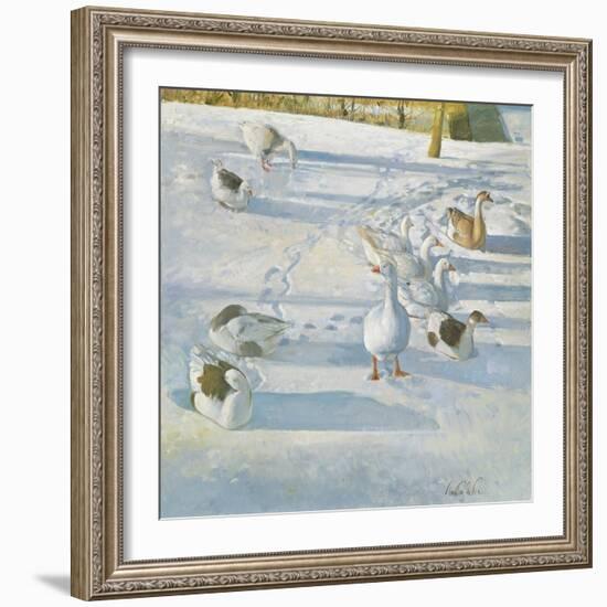 Resting on the Slope-Timothy Easton-Framed Giclee Print