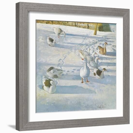 Resting on the Slope-Timothy Easton-Framed Giclee Print