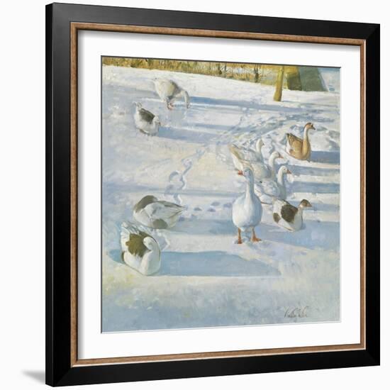 Resting on the Slope-Timothy Easton-Framed Giclee Print