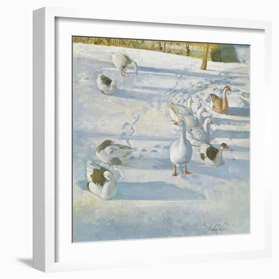 Resting on the Slope-Timothy Easton-Framed Giclee Print