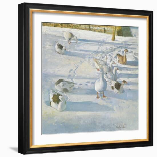 Resting on the Slope-Timothy Easton-Framed Giclee Print