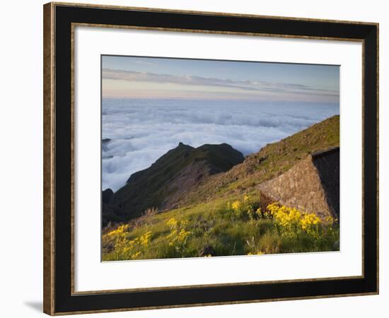 Resting Place with Terxeira, Sea of Clouds, Madeira, Portugal-Rainer Mirau-Framed Photographic Print