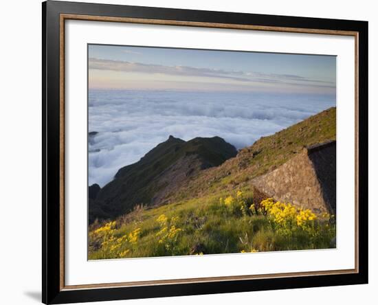 Resting Place with Terxeira, Sea of Clouds, Madeira, Portugal-Rainer Mirau-Framed Photographic Print