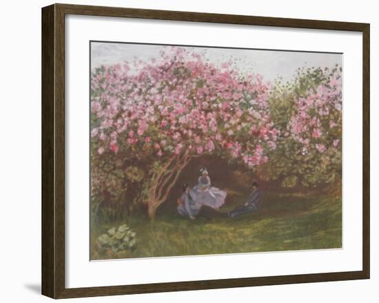 Resting Under the Lilac-Claude Monet-Framed Collectable Print