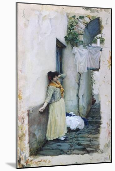 Resting-John William Waterhouse-Mounted Giclee Print