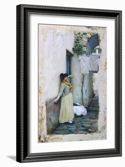 Resting-John William Waterhouse-Framed Giclee Print