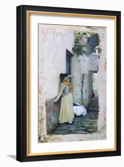 Resting-John William Waterhouse-Framed Giclee Print