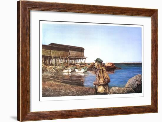 Restless, Newfoundland Fisherman-Dwight Baird-Framed Limited Edition