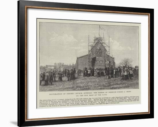 Restoration of Orford Church-null-Framed Giclee Print