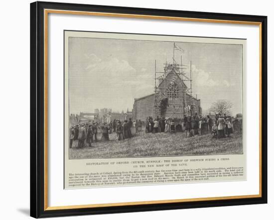 Restoration of Orford Church-null-Framed Giclee Print