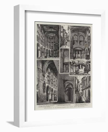 Restoration of St Bartholomew's the Great, West Smithfield-Henry William Brewer-Framed Giclee Print