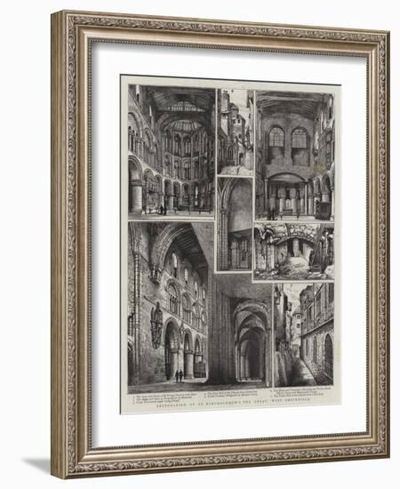 Restoration of St Bartholomew's the Great, West Smithfield-Henry William Brewer-Framed Giclee Print