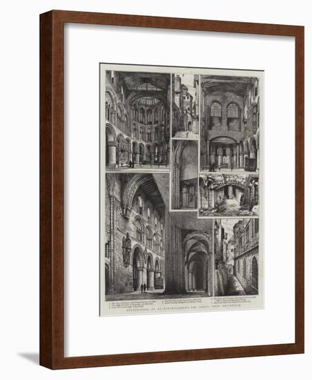 Restoration of St Bartholomew's the Great, West Smithfield-Henry William Brewer-Framed Giclee Print