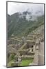 Restoration work at the Inca ruins of Machu Picchu, UNESCO World Heritage Site, Peru, South America-Julio Etchart-Mounted Photographic Print