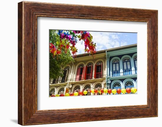 Restored and Colourfully Painted Old Shophouses in Chinatown, Singapore, Southeast Asia, Asia-Fraser Hall-Framed Photographic Print