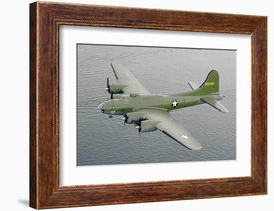 Restored B17F Flying Fortress-null-Framed Art Print