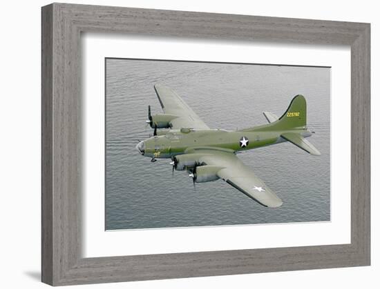 Restored B17F Flying Fortress-null-Framed Art Print