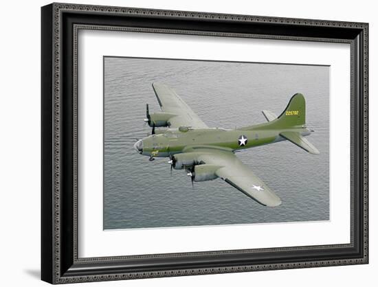 Restored B17F Flying Fortress-null-Framed Art Print