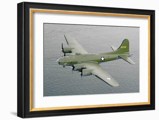 Restored B17F Flying Fortress-null-Framed Art Print