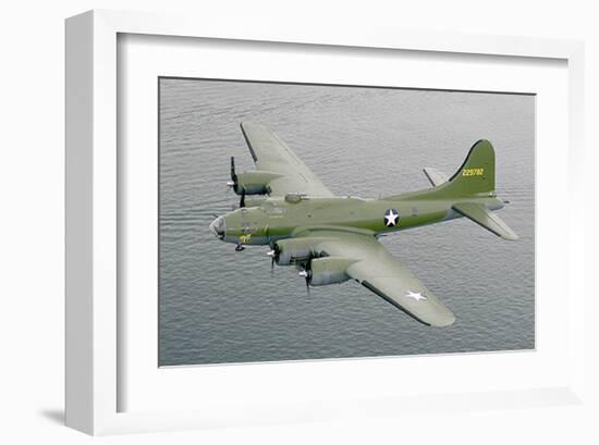 Restored B17F Flying Fortress-null-Framed Art Print