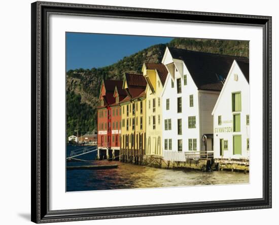 Restored Harbourfront Wooden Warehouses, Bergen, Norway, Scandinavia, Europe-Gavin Hellier-Framed Photographic Print