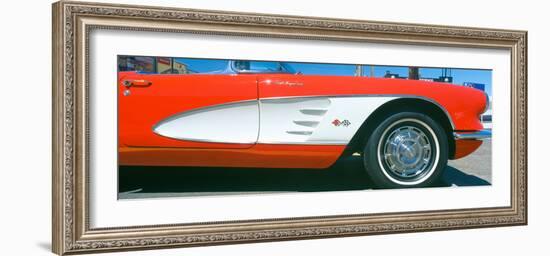 Restored Red 1959 Corvette, Fender Close-Up, Portland, Oregon-null-Framed Photographic Print