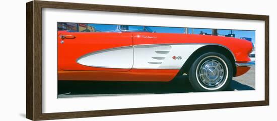 Restored Red 1959 Corvette, Fender Close-Up, Portland, Oregon-null-Framed Photographic Print