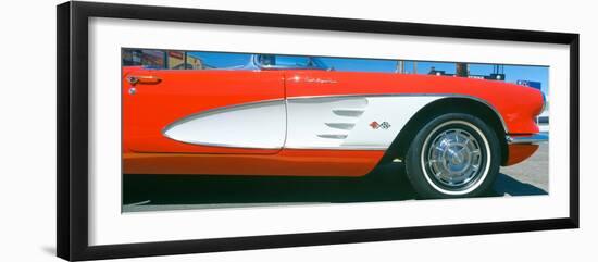 Restored Red 1959 Corvette, Fender Close-Up, Portland, Oregon-null-Framed Photographic Print