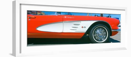 Restored Red 1959 Corvette, Fender Close-Up, Portland, Oregon-null-Framed Photographic Print
