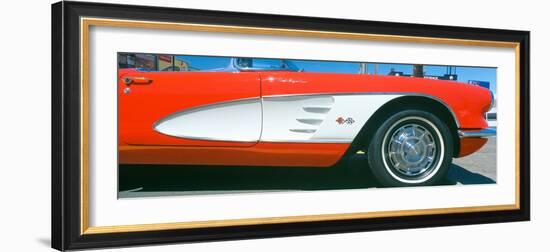 Restored Red 1959 Corvette, Fender Close-Up, Portland, Oregon-null-Framed Photographic Print