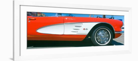 Restored Red 1959 Corvette, Fender Close-Up, Portland, Oregon-null-Framed Photographic Print