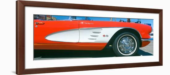 Restored Red 1959 Corvette, Fender Close-Up, Portland, Oregon-null-Framed Photographic Print