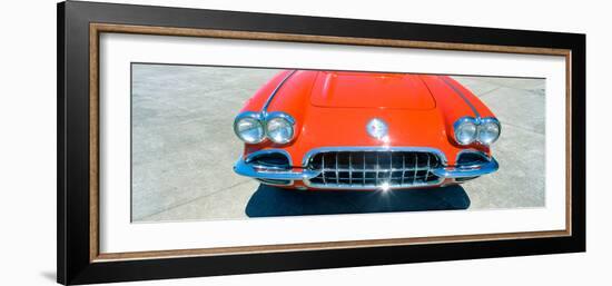 Restored Red 1959 Corvette, Front Close-Up, Portland, Oregon-null-Framed Photographic Print