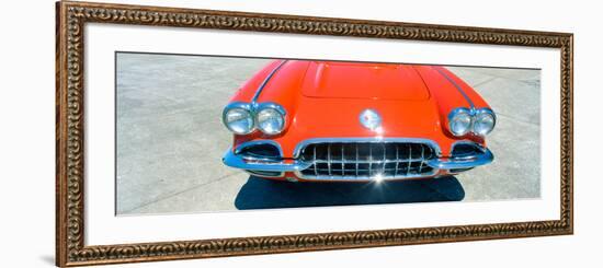 Restored Red 1959 Corvette, Front Close-Up, Portland, Oregon-null-Framed Photographic Print