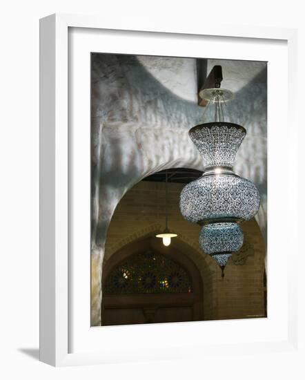 Restored Traditional Buildings of the Old Market, Souk Waqif, Doha, Qatar-Walter Bibikow-Framed Photographic Print