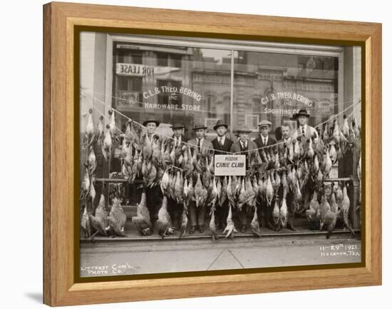 Result of a Duck Shoot Near Houston, Texas, USA, 1921-Litterst Commercial Photo Company-Framed Premier Image Canvas