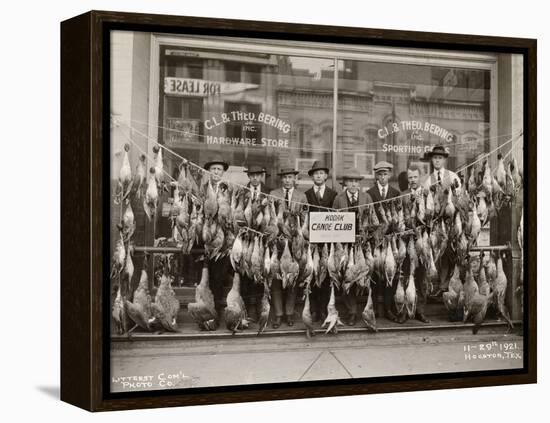 Result of a Duck Shoot Near Houston, Texas, USA, 1921-Litterst Commercial Photo Company-Framed Premier Image Canvas