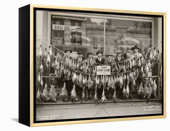 Result of a Duck Shoot Near Houston, Texas, USA, 1921-Litterst Commercial Photo Company-Framed Premier Image Canvas