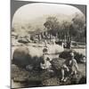 Result of a Morning's Hippopotamus Hunt on Mlembo River, Rhodesia, Africa, 1910-Keystone View Company-Mounted Photographic Print