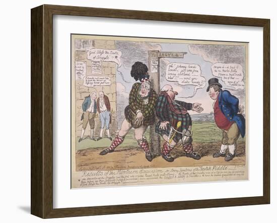Results of the Northern Excursion, 1822-George Cruikshank-Framed Giclee Print