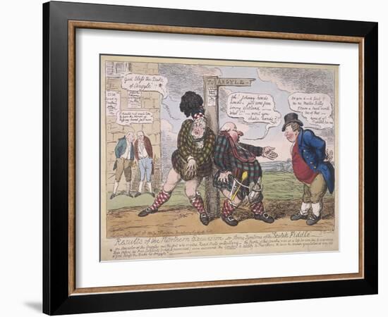 Results of the Northern Excursion, 1822-George Cruikshank-Framed Giclee Print