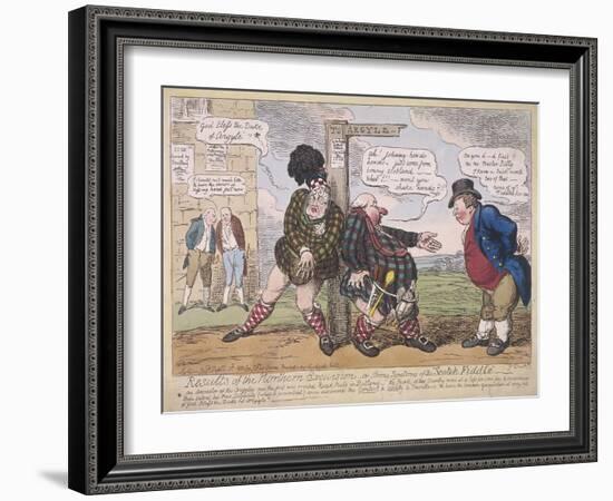 Results of the Northern Excursion, 1822-George Cruikshank-Framed Giclee Print