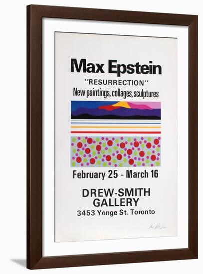Resurrection, Exhibition of Paintings, Collages & Sculpture-Max Epstein-Framed Serigraph