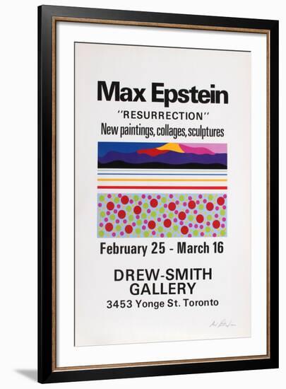 Resurrection, Exhibition of Paintings, Collages & Sculpture-Max Epstein-Framed Serigraph