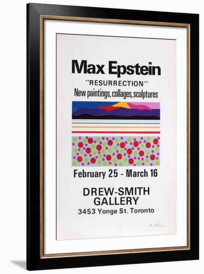 Resurrection, Exhibition of Paintings, Collages & Sculpture-Max Epstein-Framed Serigraph