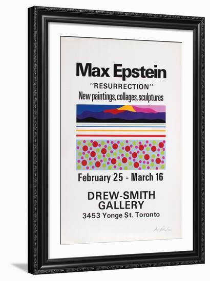 Resurrection, Exhibition of Paintings, Collages & Sculpture-Max Epstein-Framed Serigraph