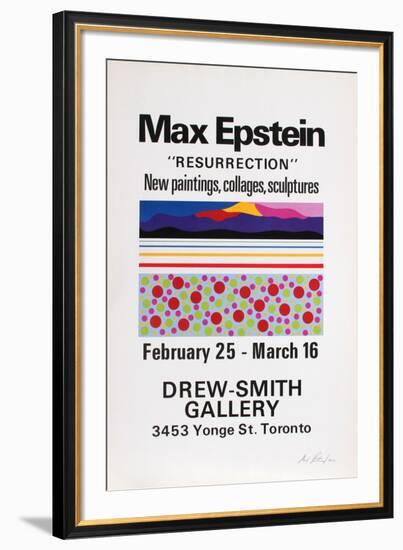 Resurrection, Exhibition of Paintings, Collages & Sculpture-Max Epstein-Framed Serigraph